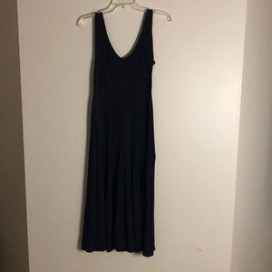 Chelsea and Theodore navy blue flowy dress